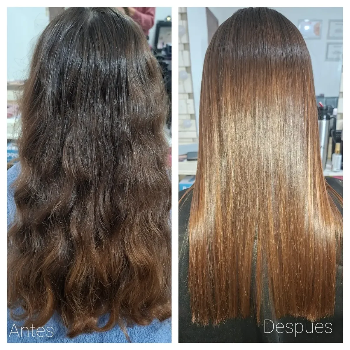 Cabello: antes y después